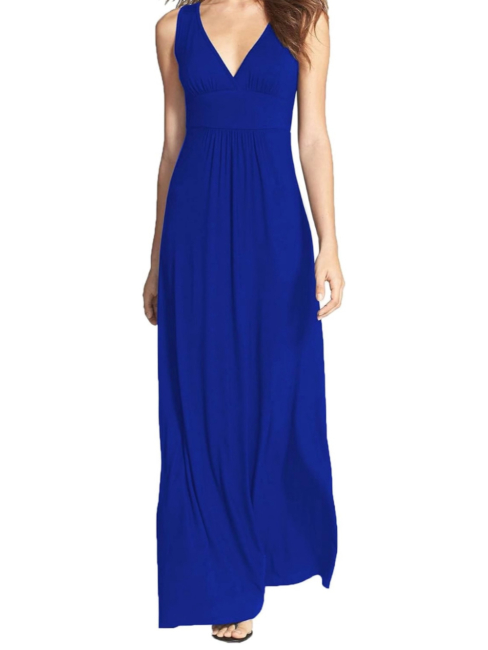 NEW WOOSEA Black Sleeveless Deep V-Neck Maxi Dress XL